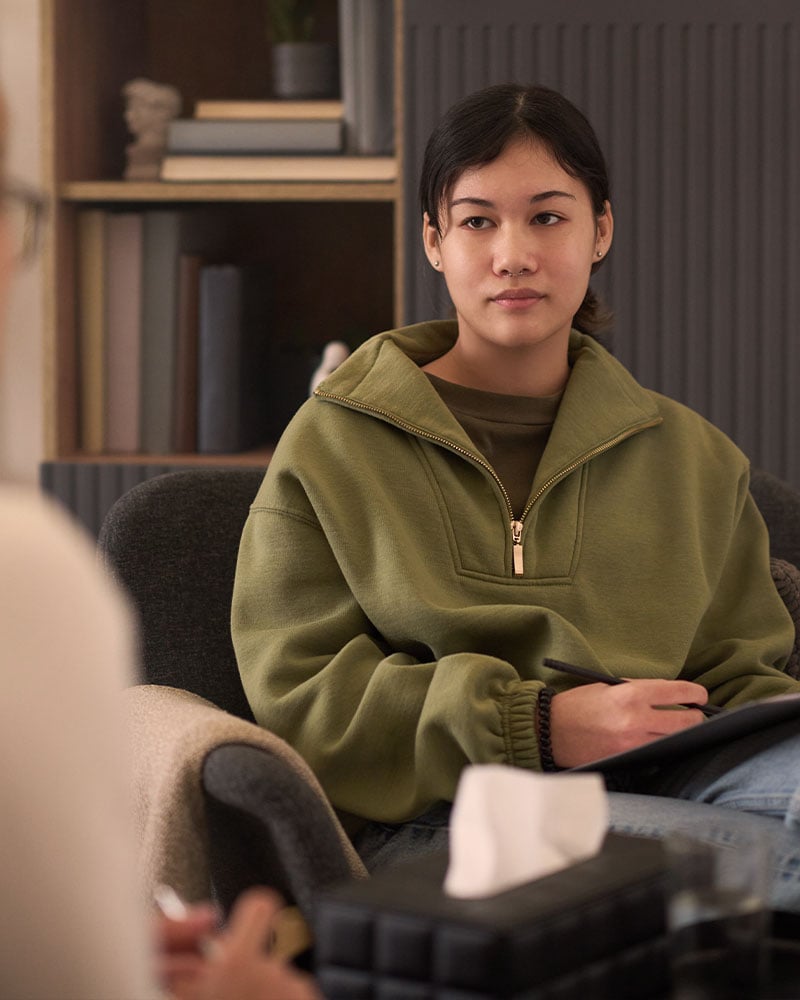 Woman in therapy